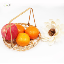 High Quality Reusable Hand Weaving Bamboo Net Fruit Basket Storage